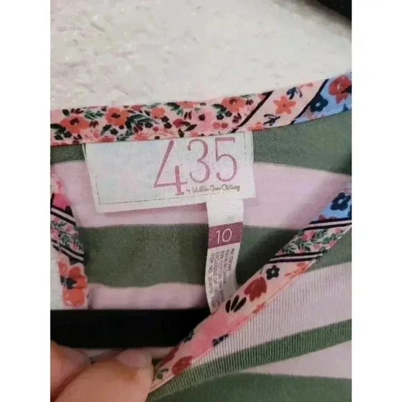 Matilda Jane 435 Dress girls striped‎ size 10 #1 - Picture 3 of 5